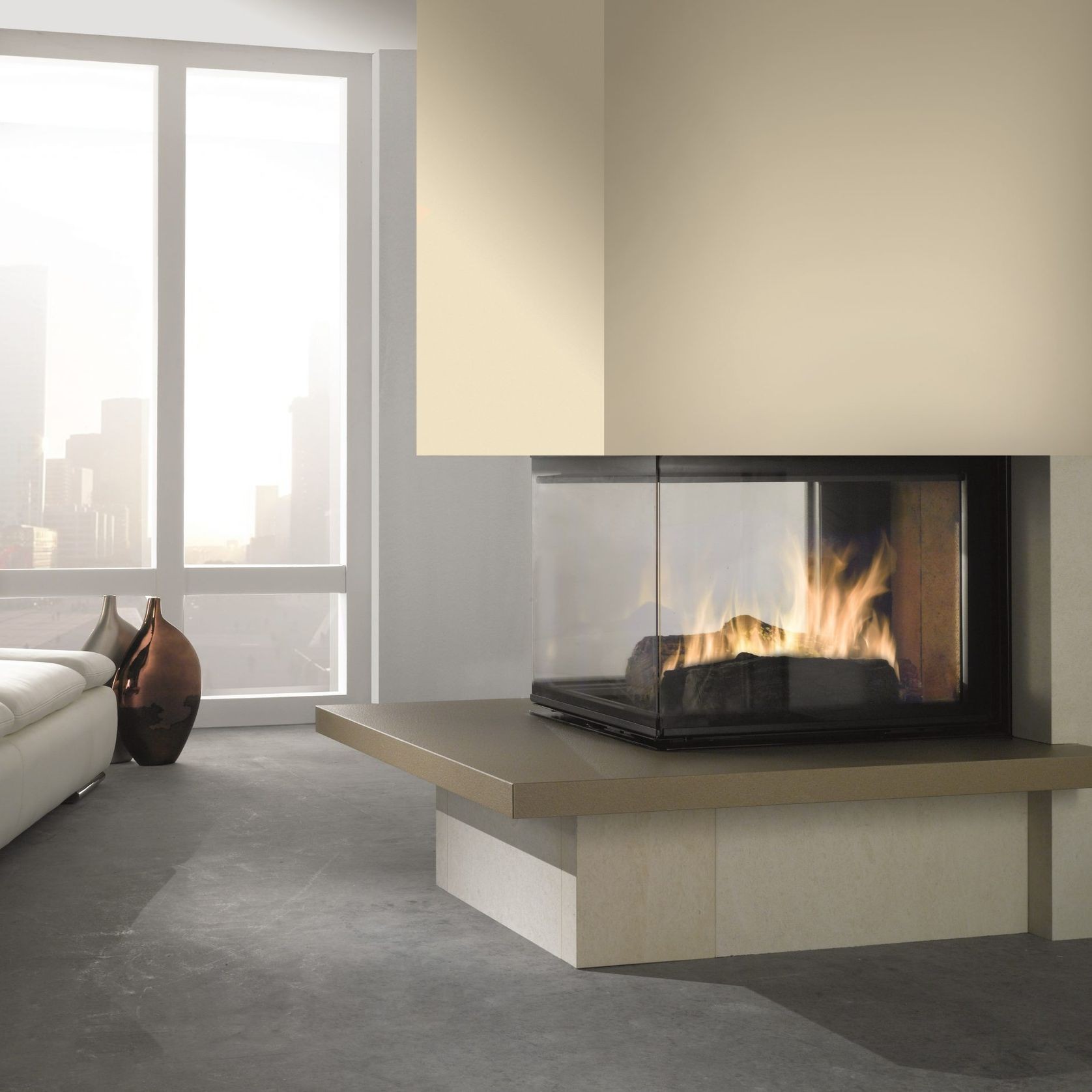 Cheminee Chazelles D1000EPI Designer Wood Fireplace gallery detail image