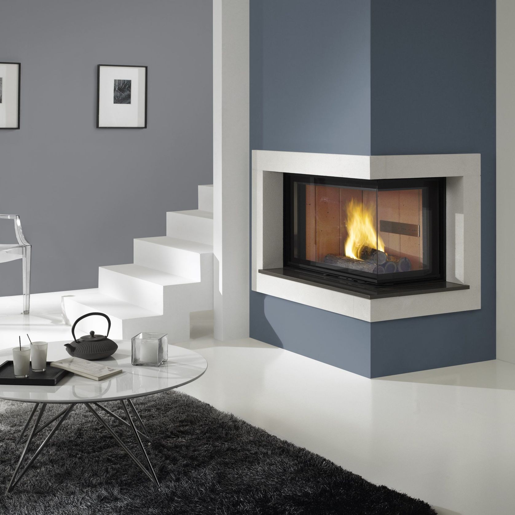 Cheminee Chazelles D100VAD Designer Wood Fireplace gallery detail image