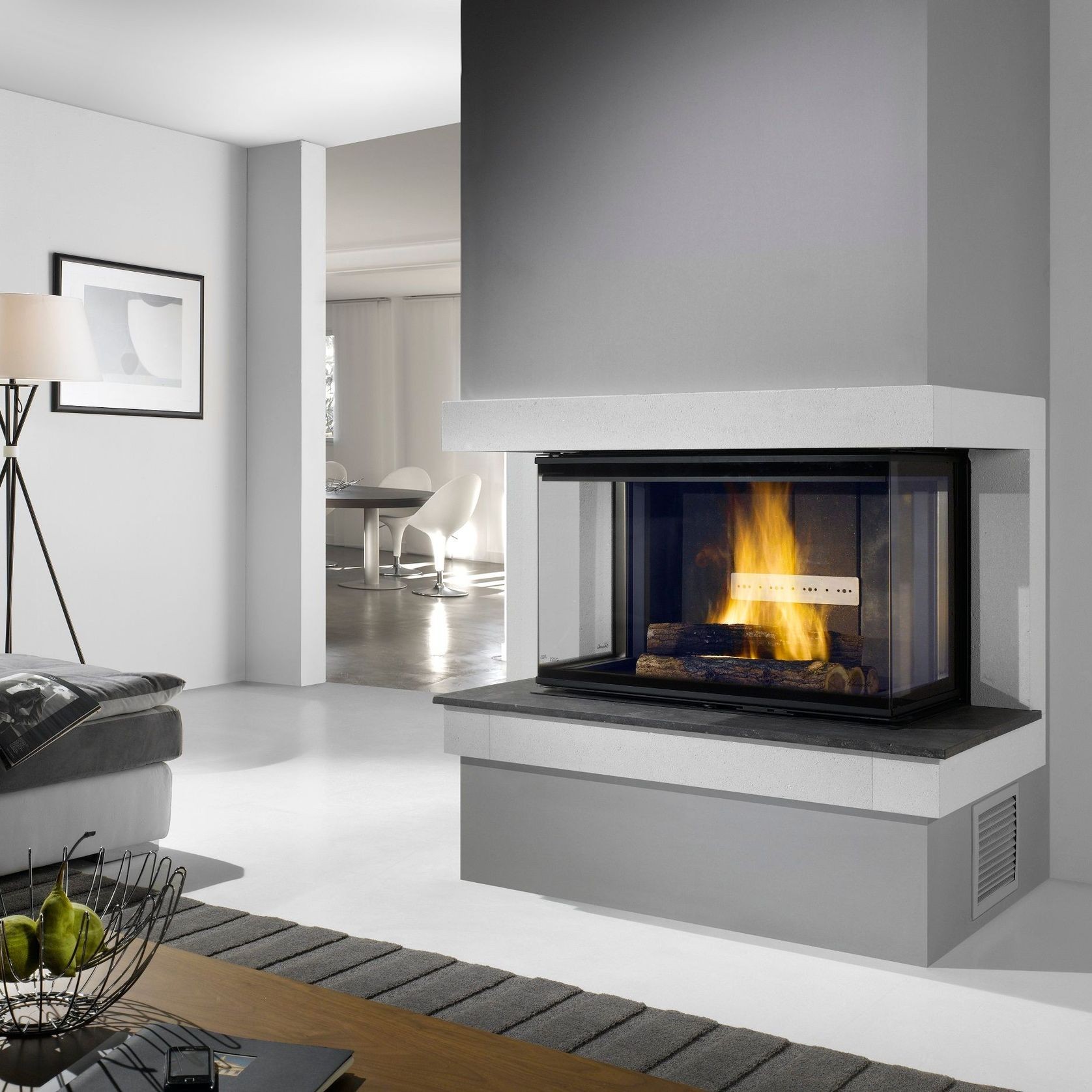 Cheminee Chazelles D10003V Designer Wood Fireplace gallery detail image