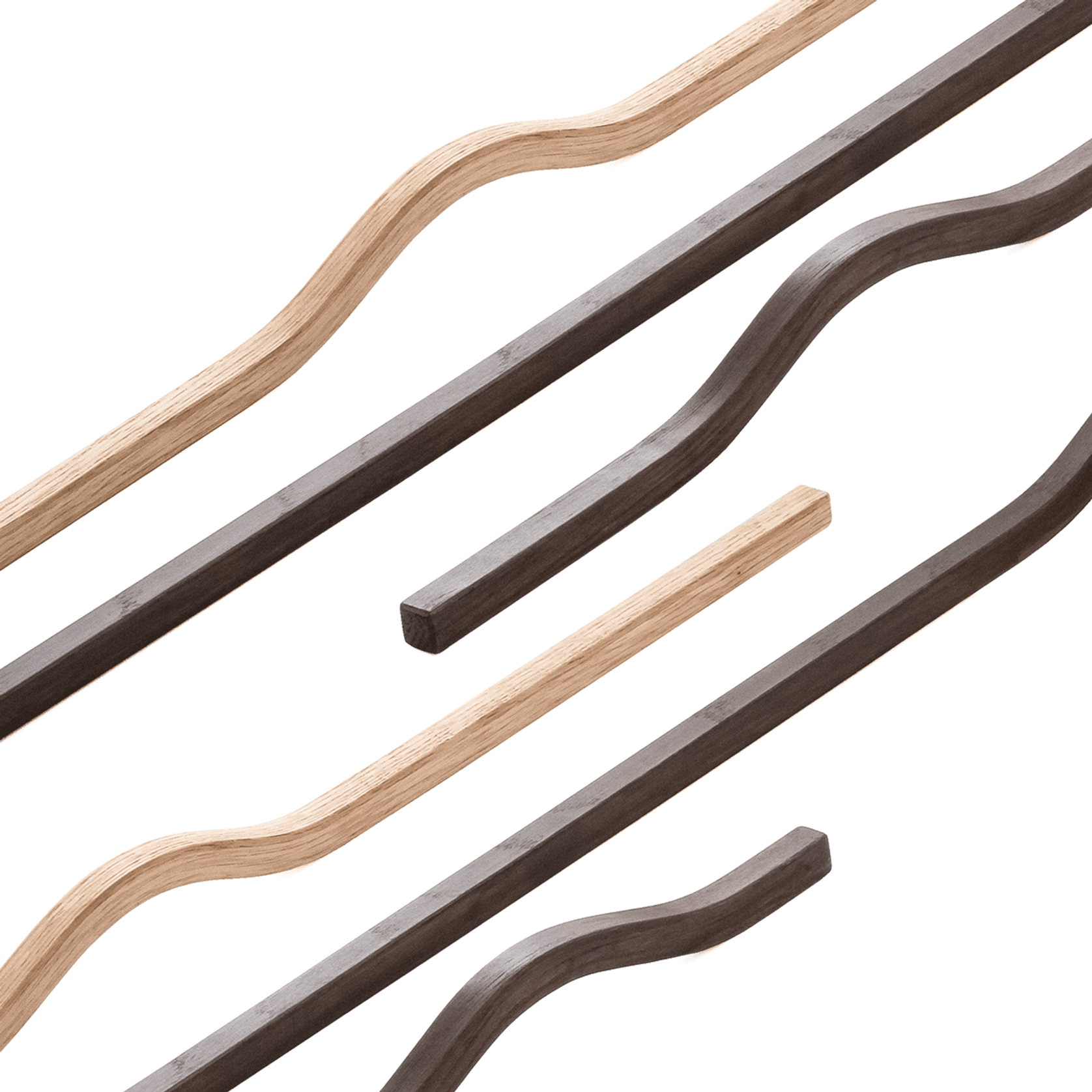 Chicama THIN Wave Appliance Pull Timber Handles gallery detail image