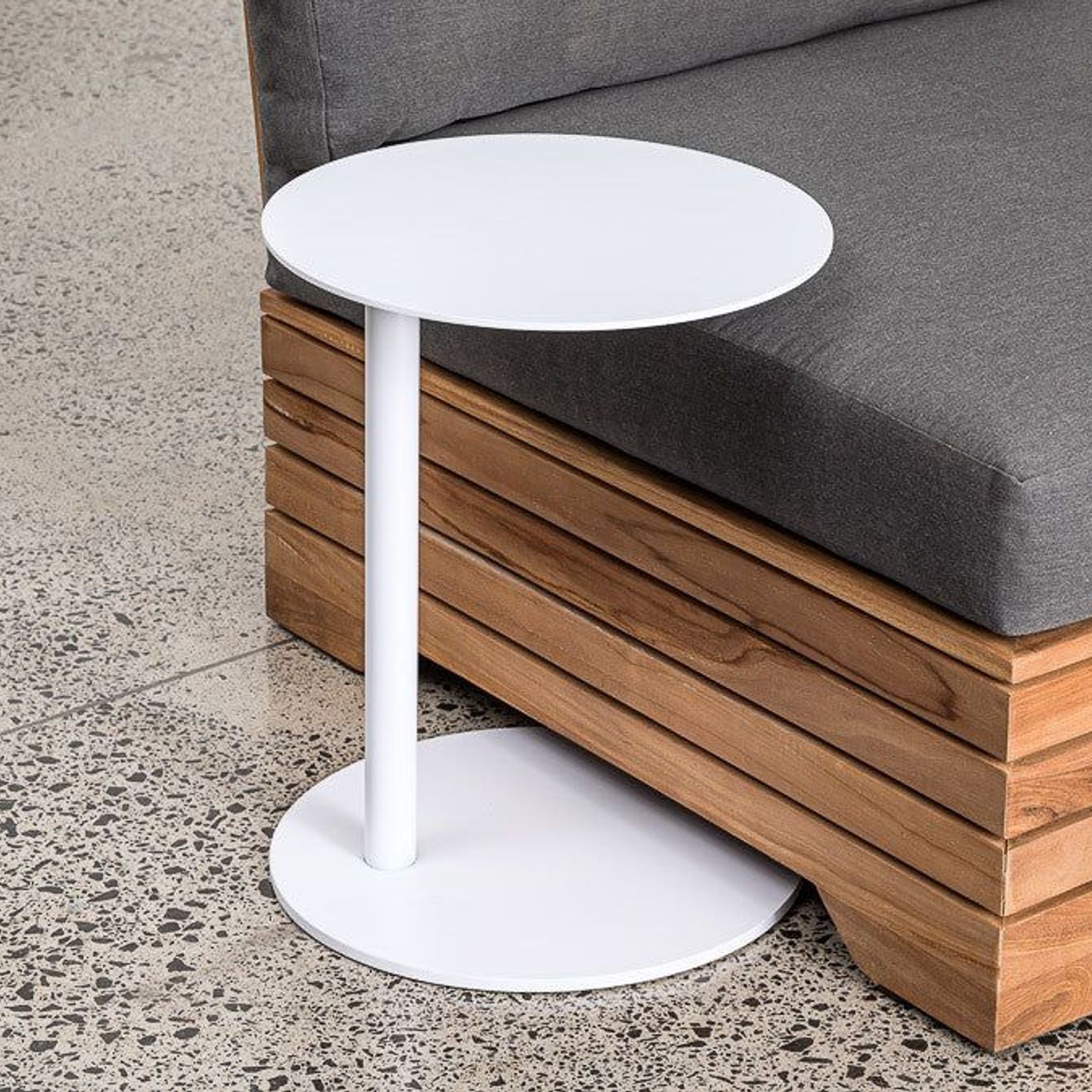 Circular Aluminium Side Table gallery detail image