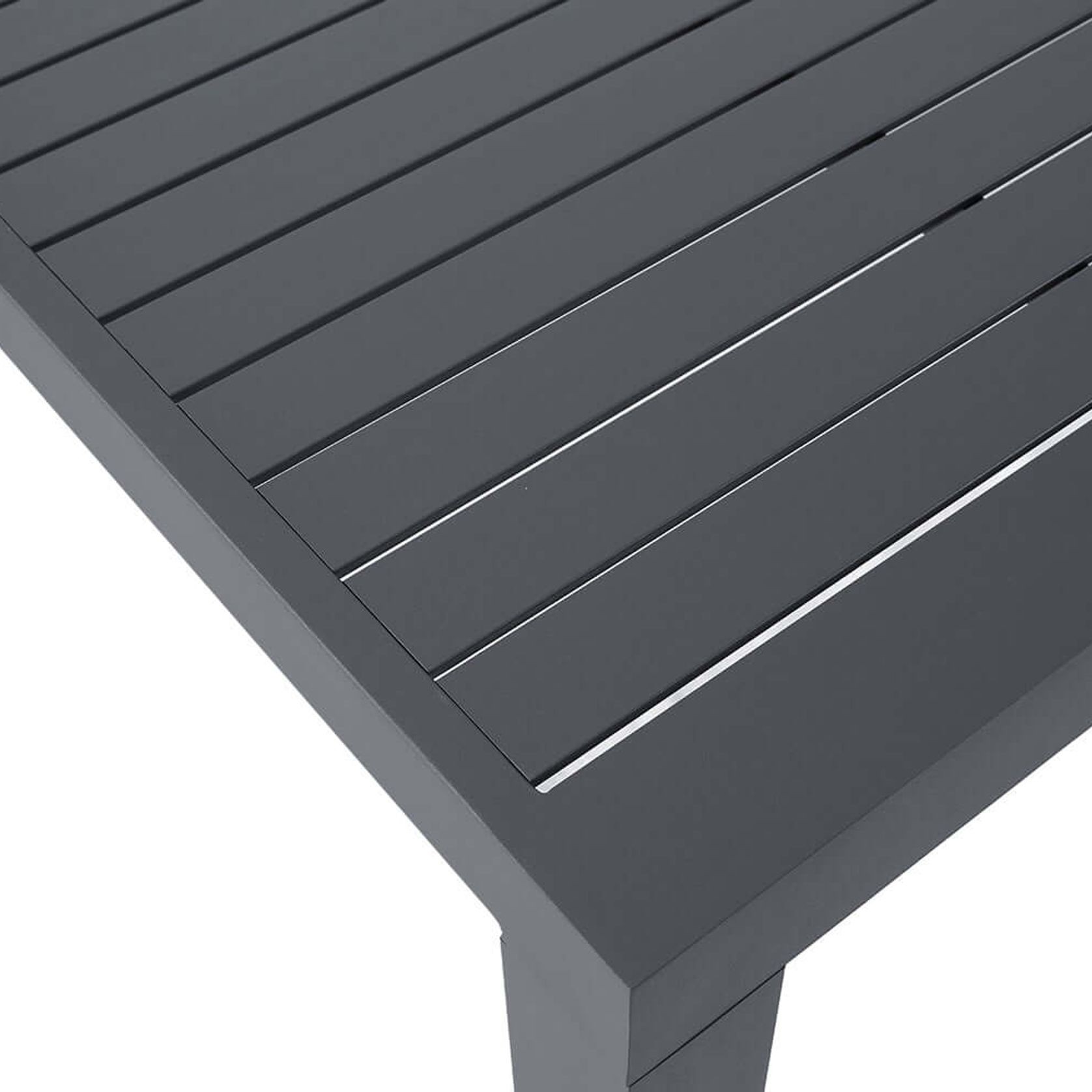 Cirrus Aluminium Dining Table 160 X 80cm gallery detail image