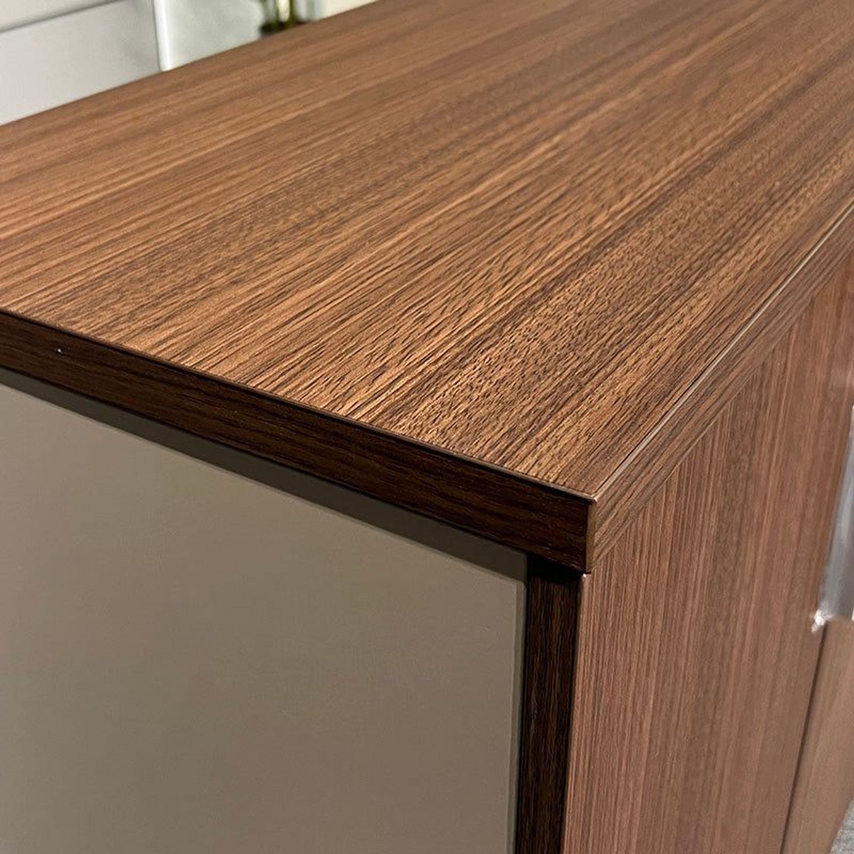ANDERSON Credenza Cabinet 160cm - Australian Gold Oak & Beige gallery detail image