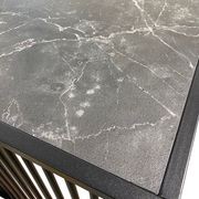 STRINGTON Square Coffee Table 80cm - Black Marble Effect gallery detail image