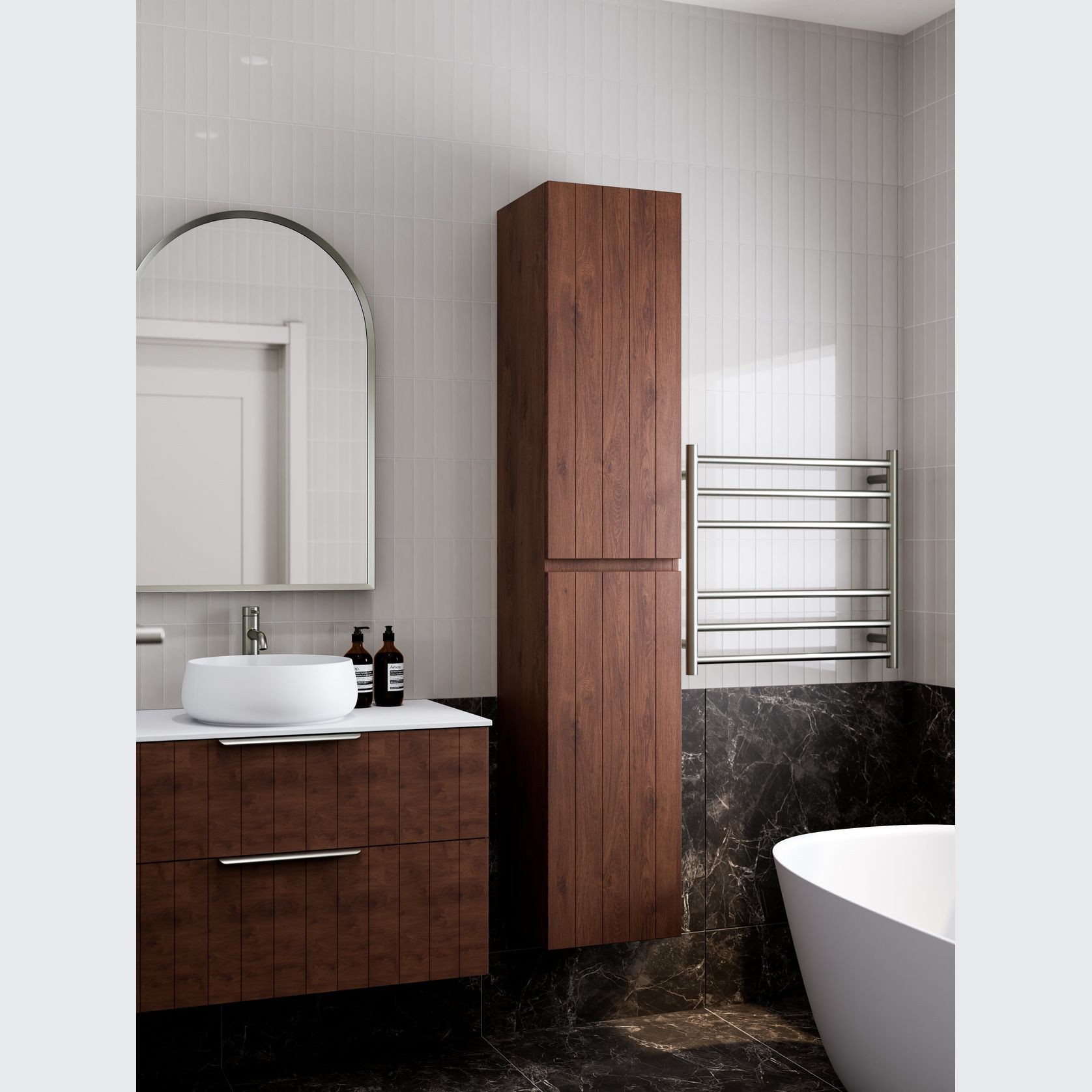 Lineare Tall Bathroom Cabinet | Coastal Front gallery detail image