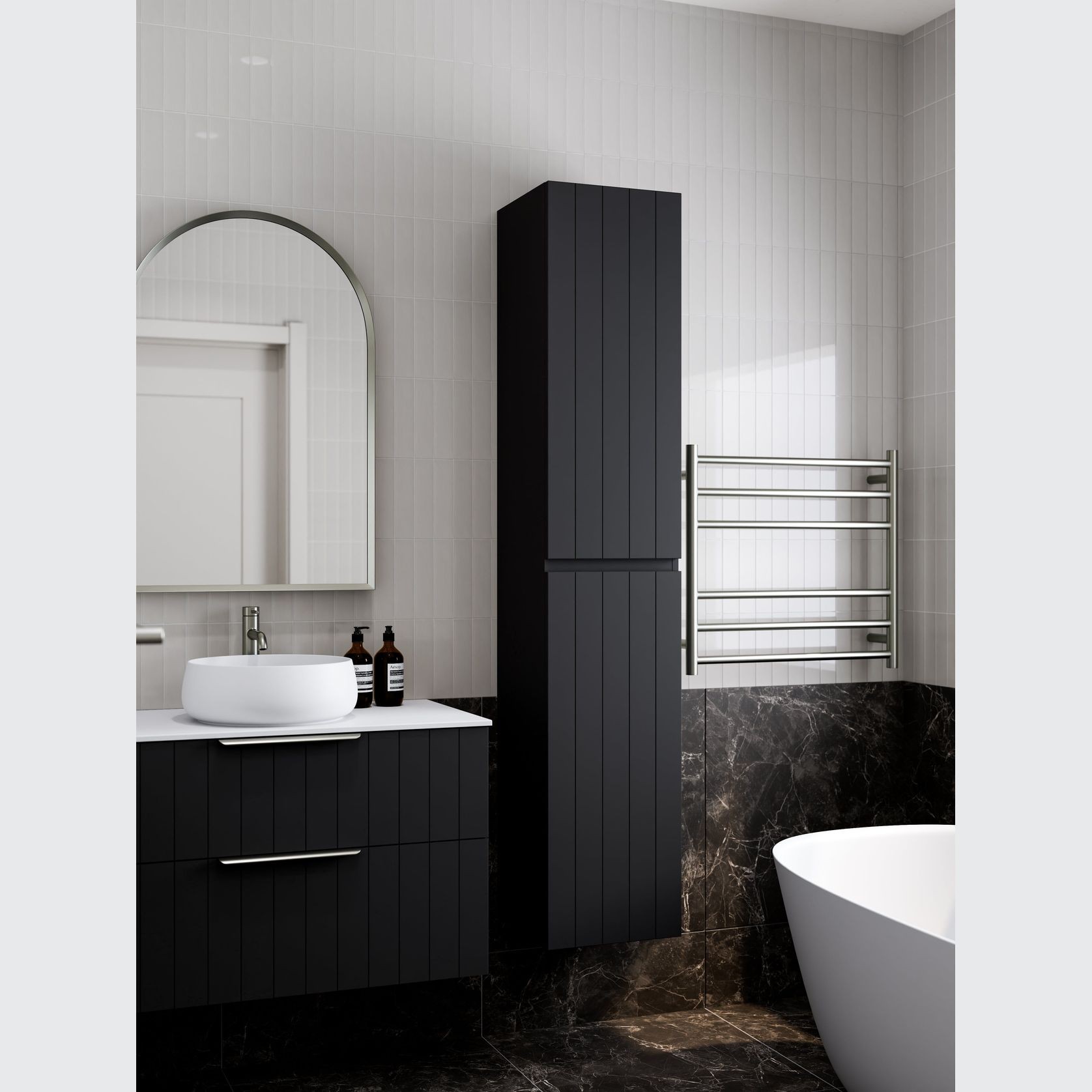 Lineare Tall Bathroom Cabinet | Coastal Front gallery detail image