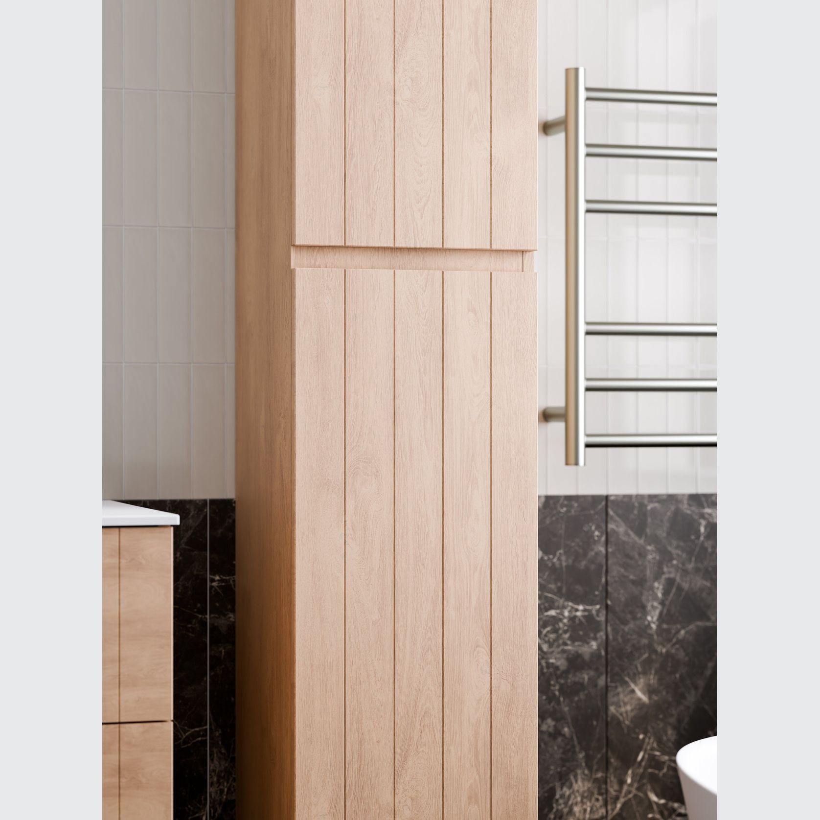 Lineare Tall Bathroom Cabinet | Coastal Front gallery detail image