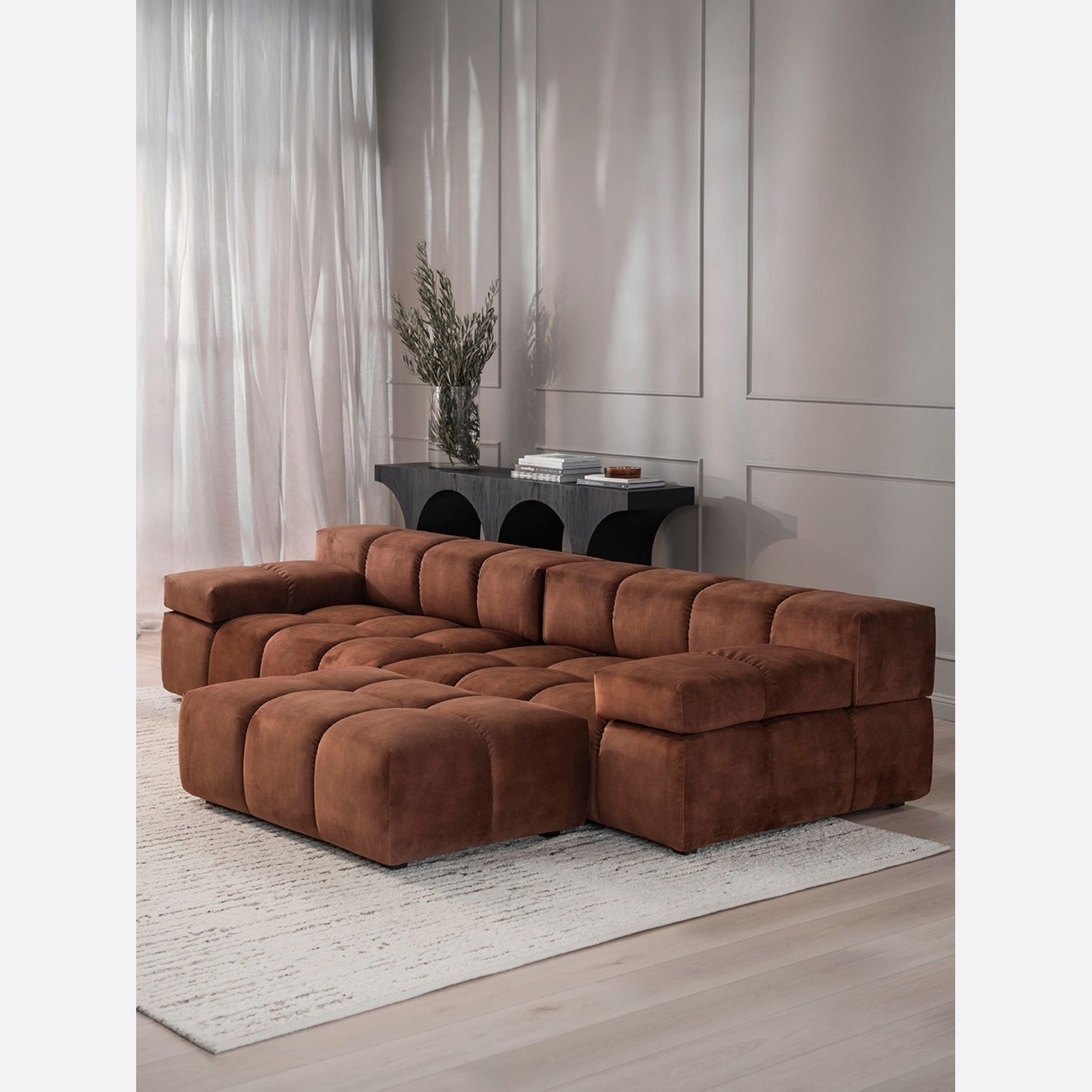 Cobble Sofa | Cognac gallery detail image