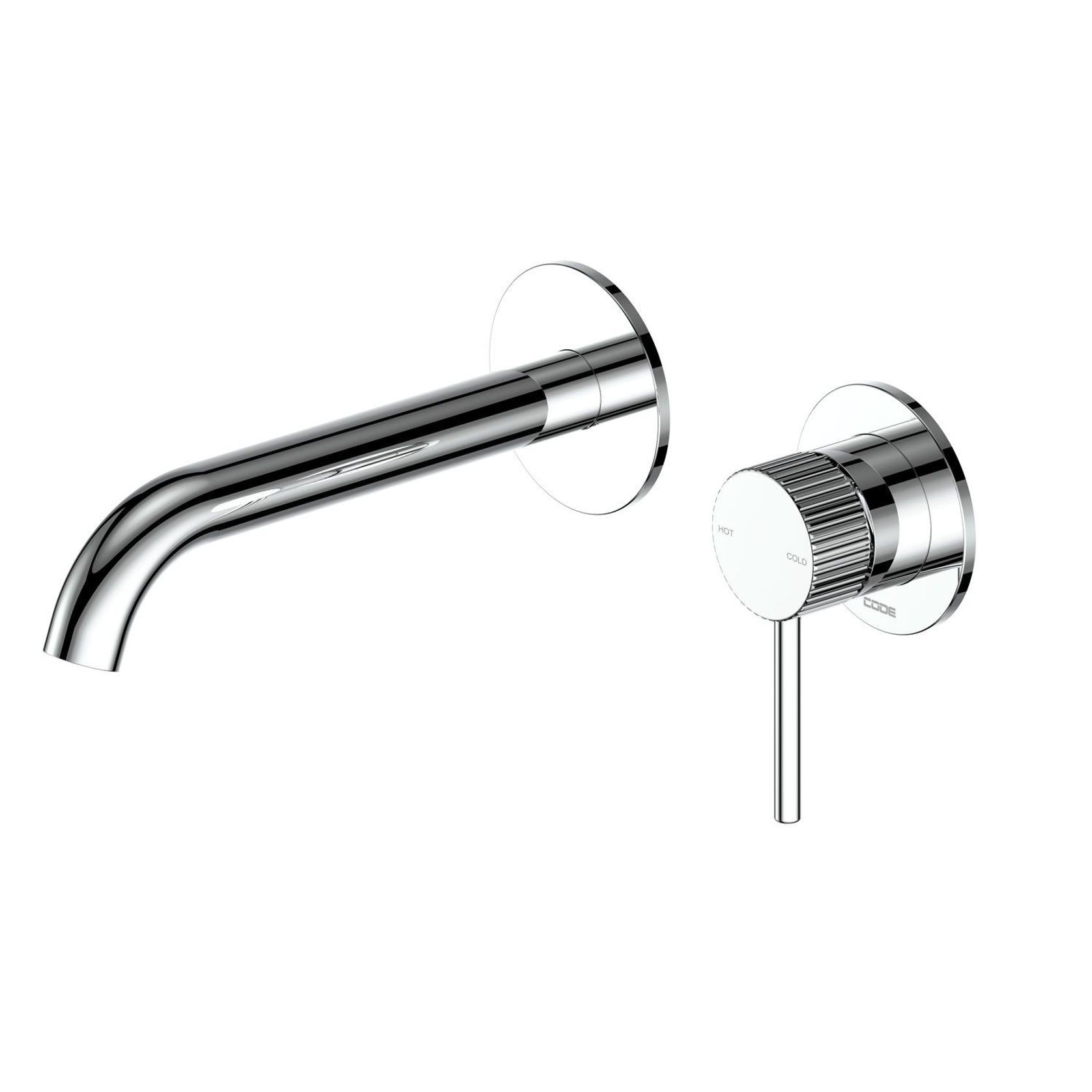 Nature Piper Wall & Basin Mixer | Textured Handle gallery detail image