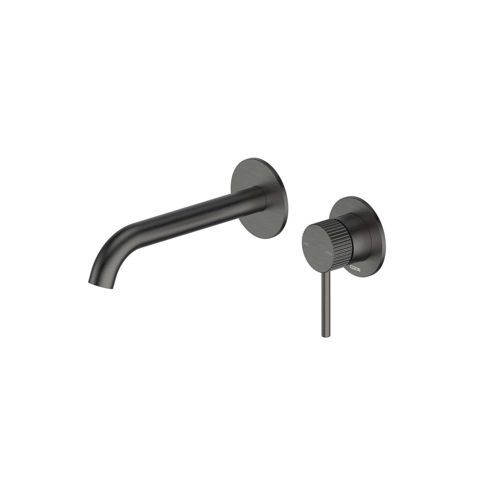 Nature Piper Wall & Basin Mixer | Textured Handle gallery detail image