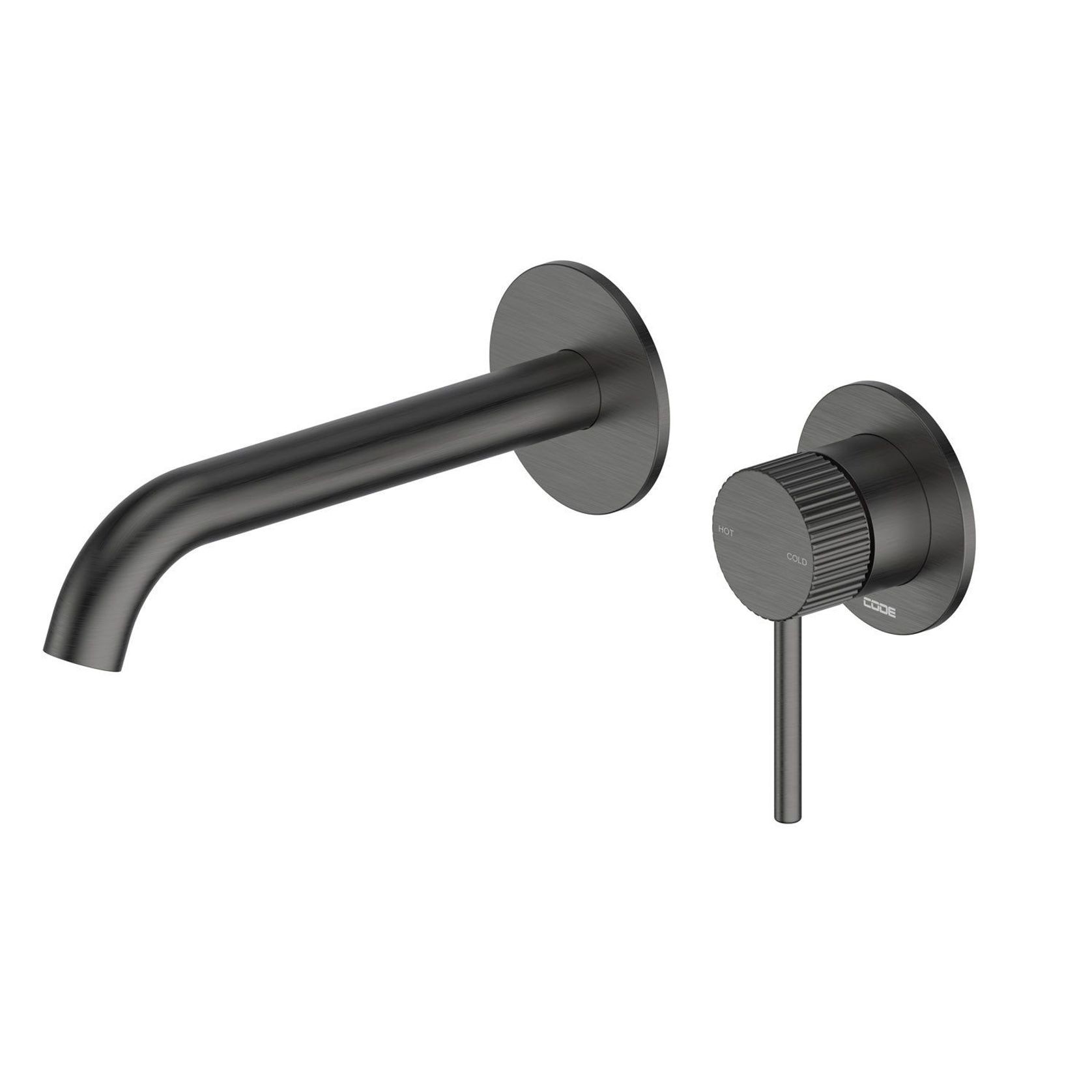 Nature Piper Wall & Basin Mixer | Textured Handle gallery detail image