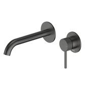 Nature Piper Wall & Basin Mixer | Textured Handle gallery detail image