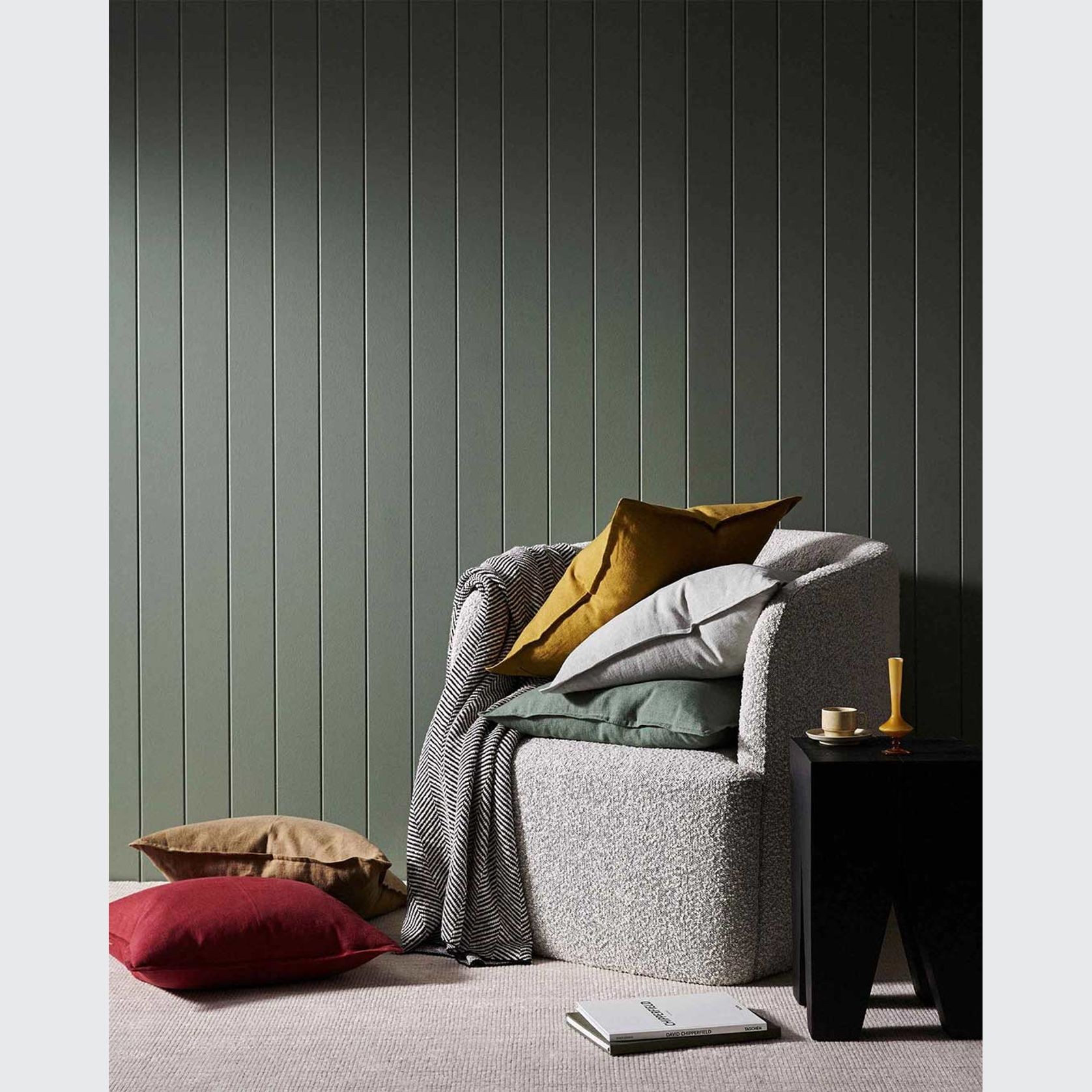 Weave Home European Linen Como Cushion - Laurel | Three Sizes gallery detail image