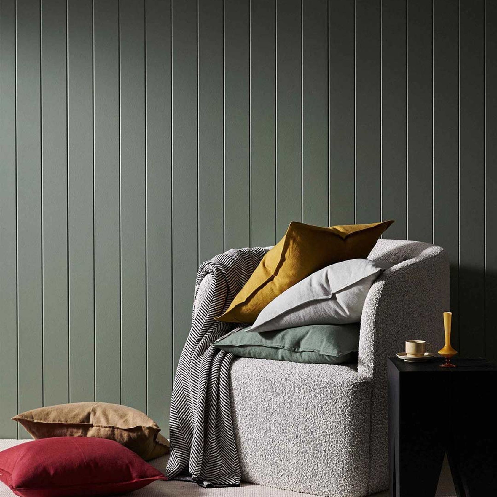 Weave Home European Linen Como Cushion - Laurel | Three Sizes gallery detail image