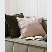 Weave Home European Linen Como Cushion - Blush | Three Sizes gallery detail image