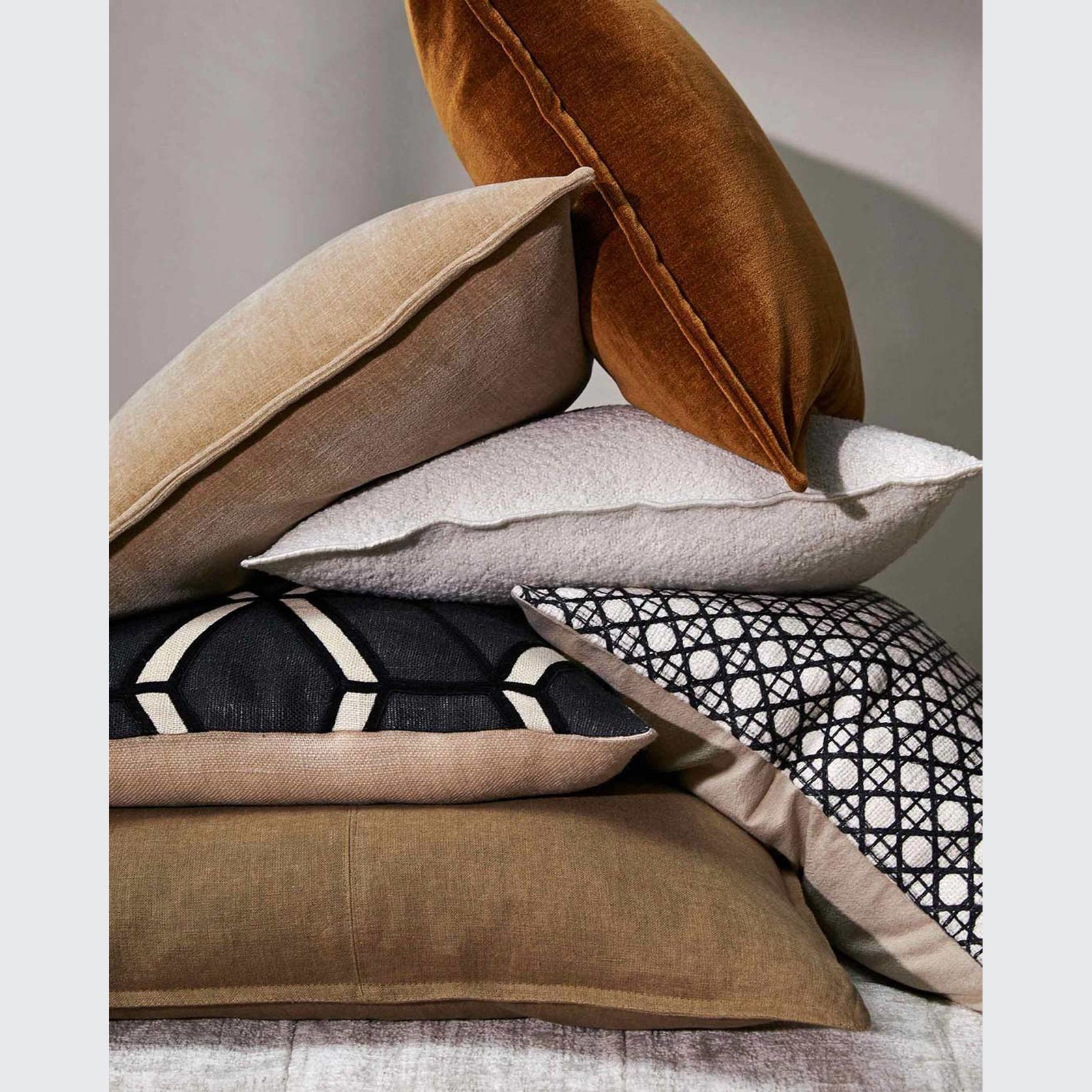 Weave Home European Linen Como Cushion - Clay | Three Sizes gallery detail image