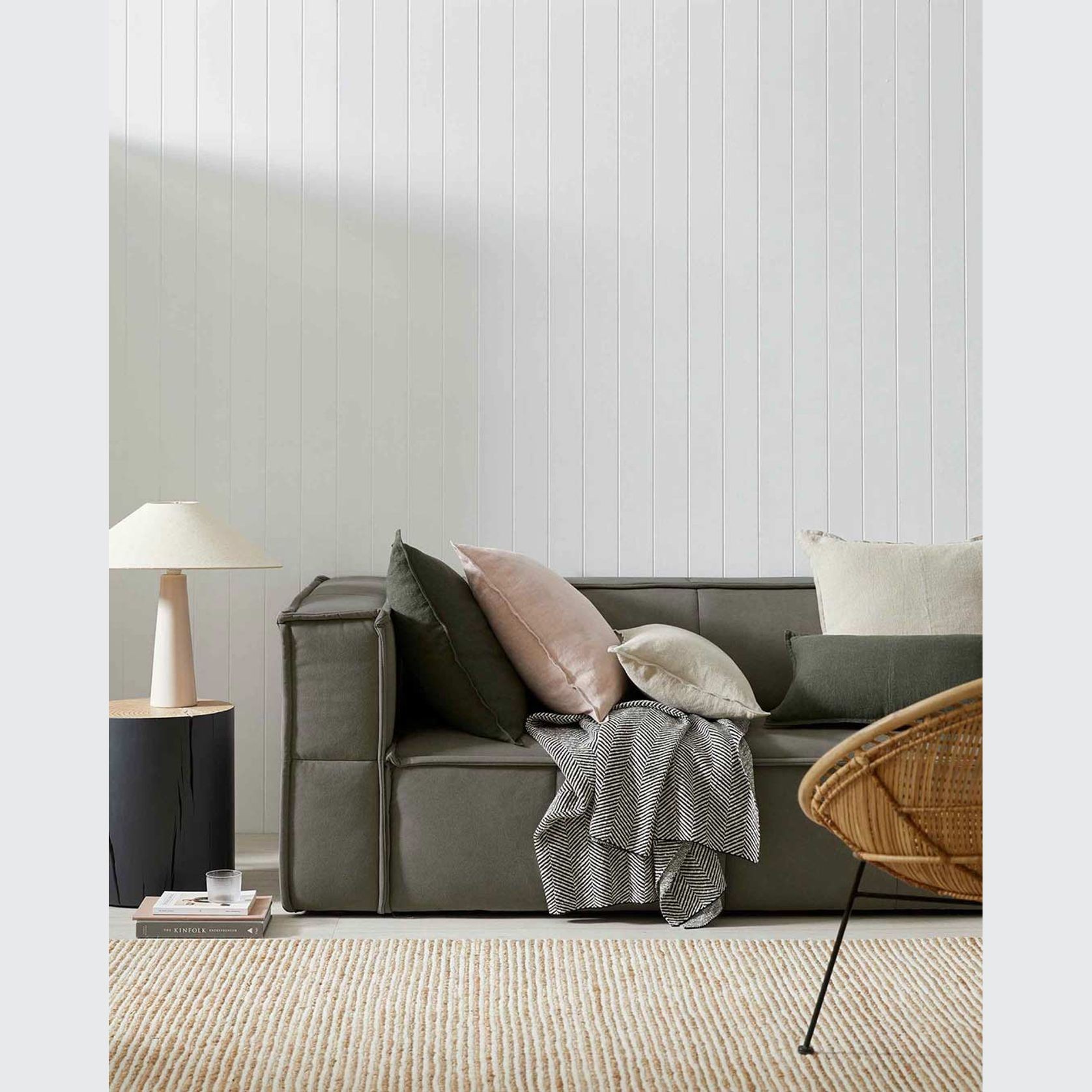 Weave Home European Linen Como Cushion - Blush | Three Sizes gallery detail image