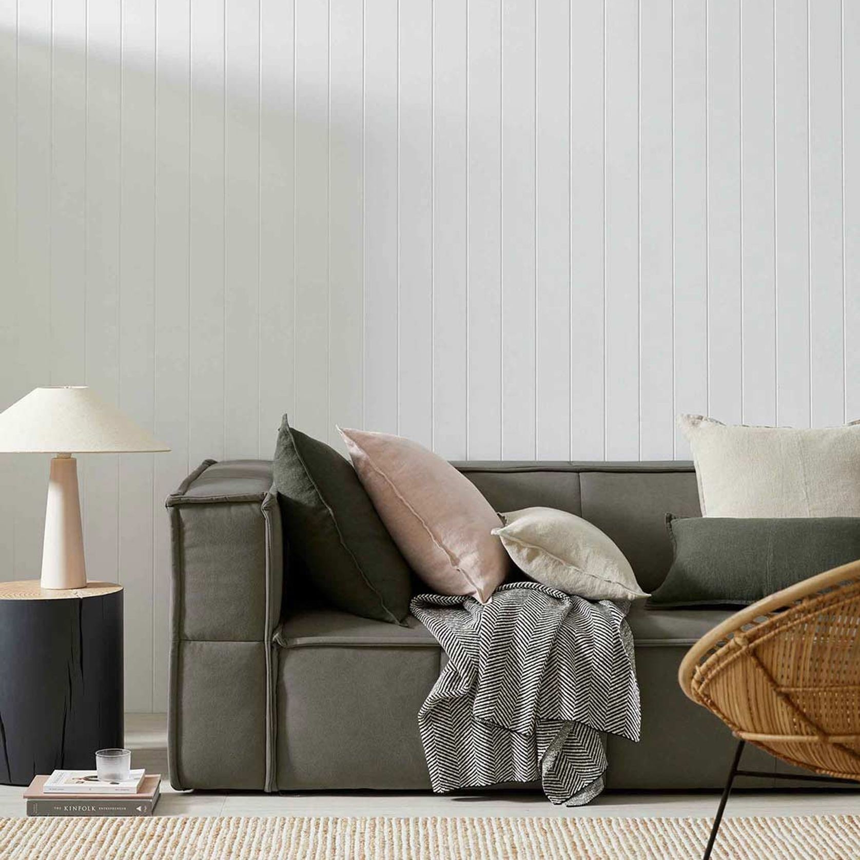 Weave Home European Linen Como Cushion - Blush | Three Sizes gallery detail image