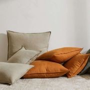 Weave Home European Linen Como Cushion - Caper | Three Sizes gallery detail image