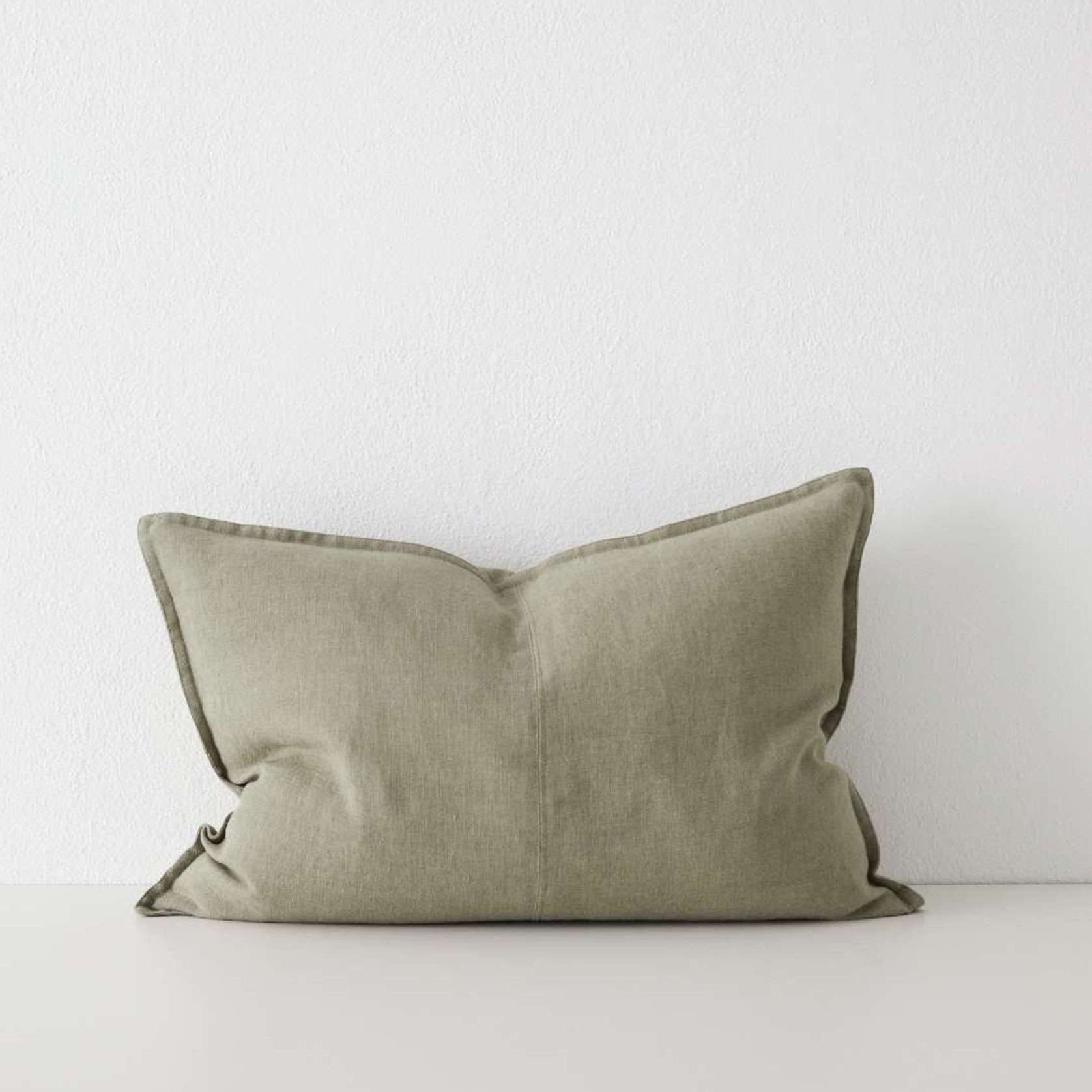 Weave Home European Linen Como Cushion - Caper | Three Sizes gallery detail image