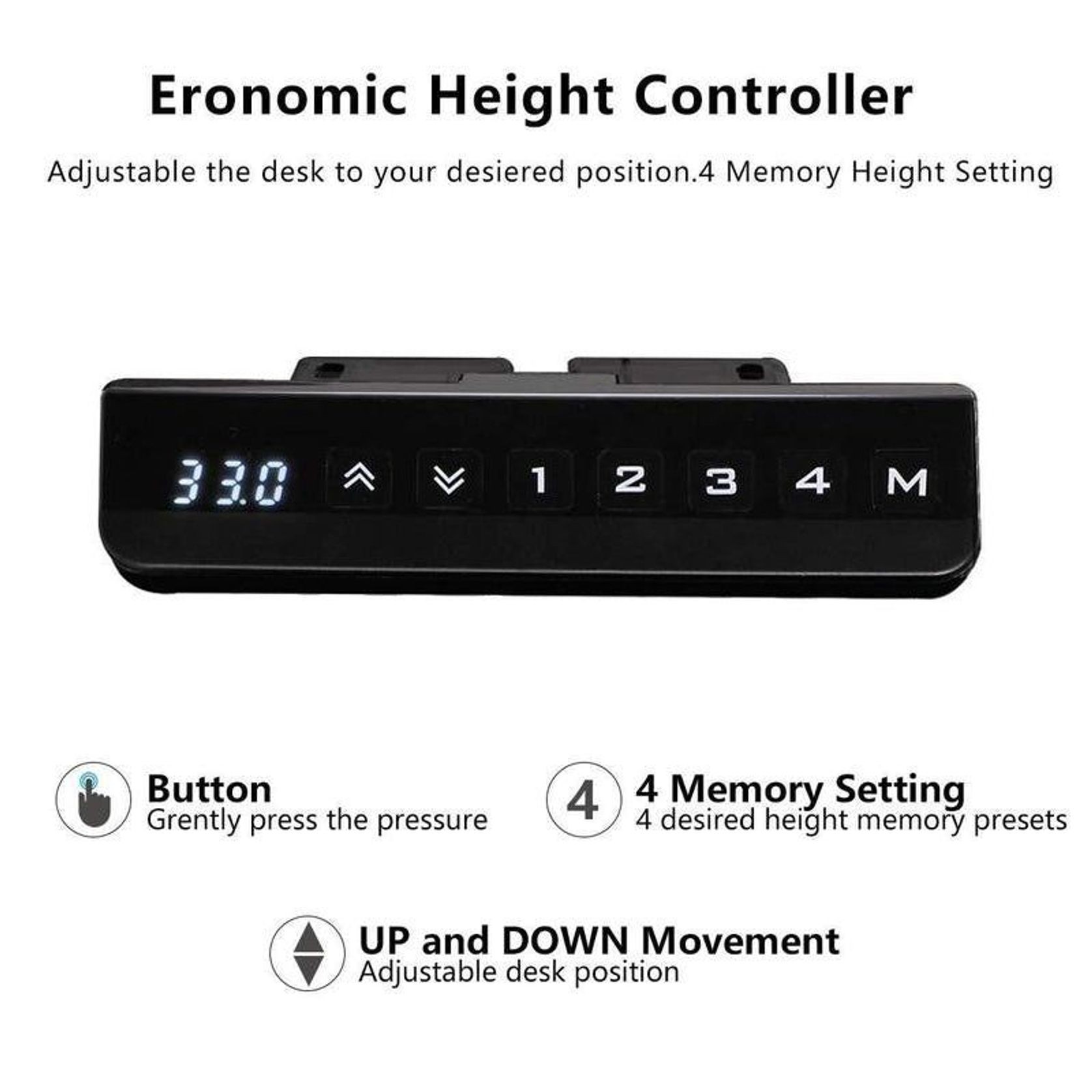 PHOENIX 2.0 - Sit Stand Electric Lift Executive Desk with Right Return 2.8m - Warm Oak & Black gallery detail image