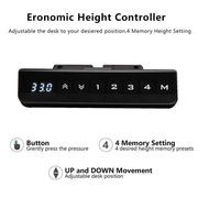 PHOENIX 2.0 - Sit Stand Electric Lift Executive Desk with Right Return 2.8m - Warm Oak & Black gallery detail image