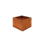 Corten Steel Square Fire Pit Brazier - Natural Rust Patina Finish 55 X 55 X 42cm gallery detail image