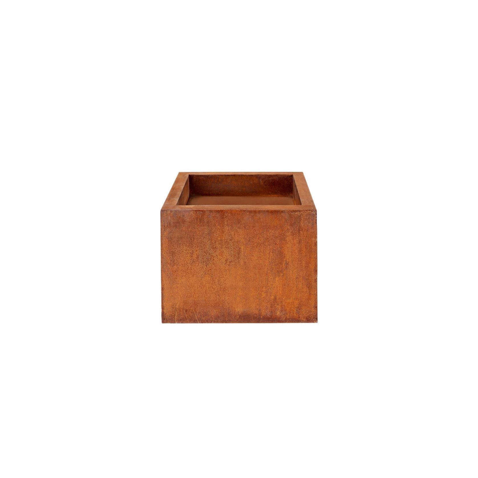 Corten Steel Square Fire Pit Brazier - Natural Rust Patina Finish 55 X 55 X 42cm gallery detail image