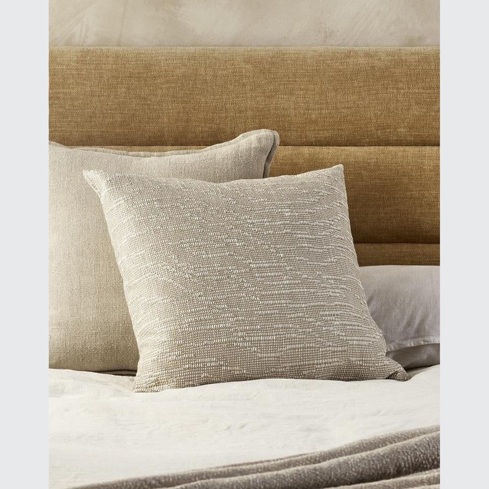 Baya Alder Cushion - Oat | 55 x 55cm gallery detail image