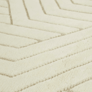 Soren Liv Bower Criss Cross Rug - Ivory | 100% Wool gallery detail image
