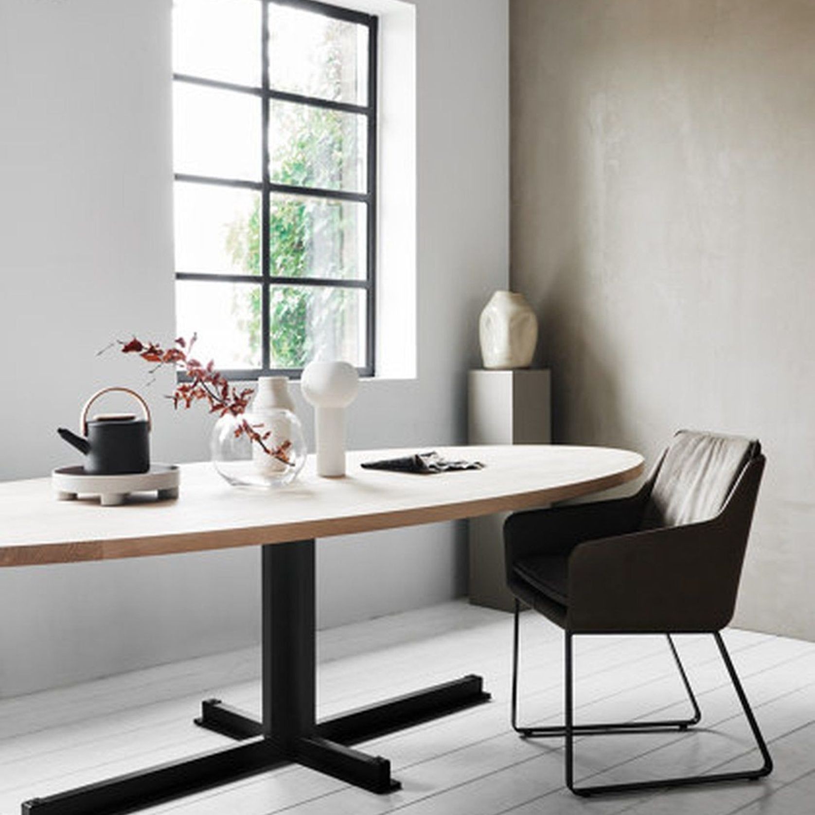 Cross Oval Dining Table gallery detail image