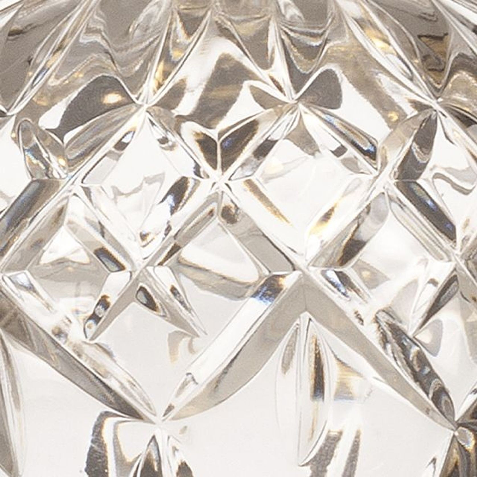 Clear Crystal Bulb Pendant - Brushed Brass gallery detail image