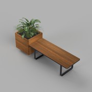 BARC Square Planter Bench Combination gallery detail image
