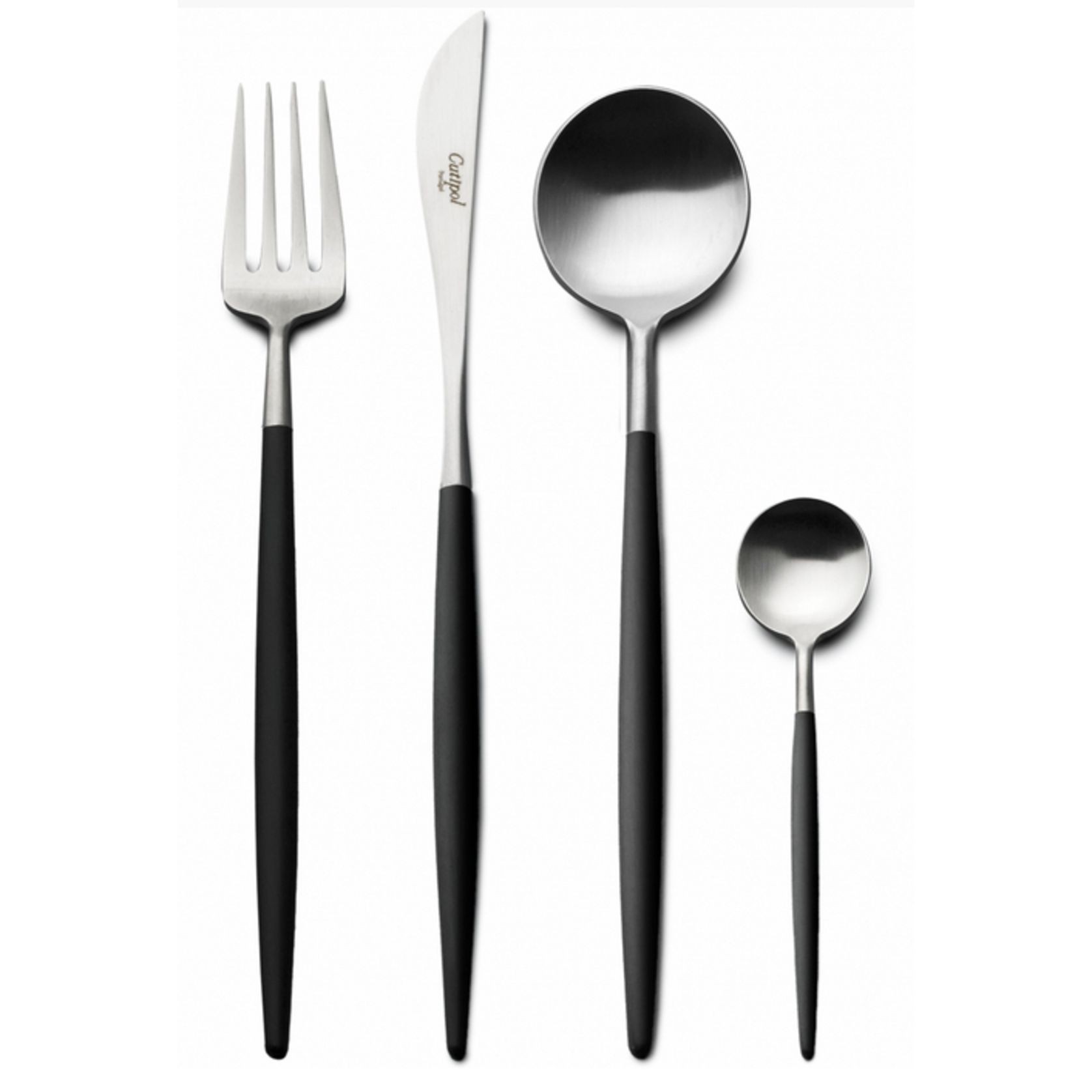 Goa Black & Matt Stainless 24 Piece Set gallery detail image