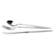 Goa White & Matt Stainless 58 Piece Cutlery Set gallery detail image