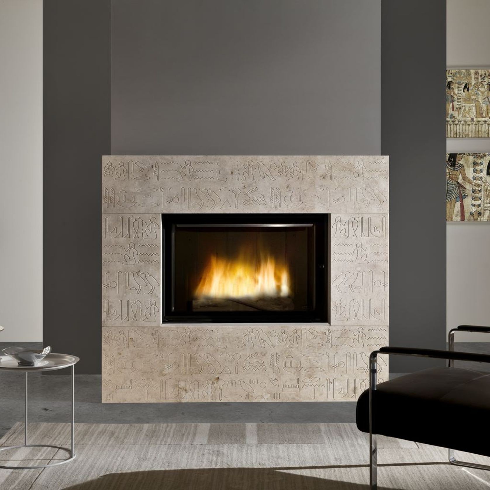 Cheminee Chazelles Designer D1200 Wood Fireplace gallery detail image