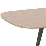 DALARY Extendable Dining Table 180/230cm Natural/Grey gallery detail image
