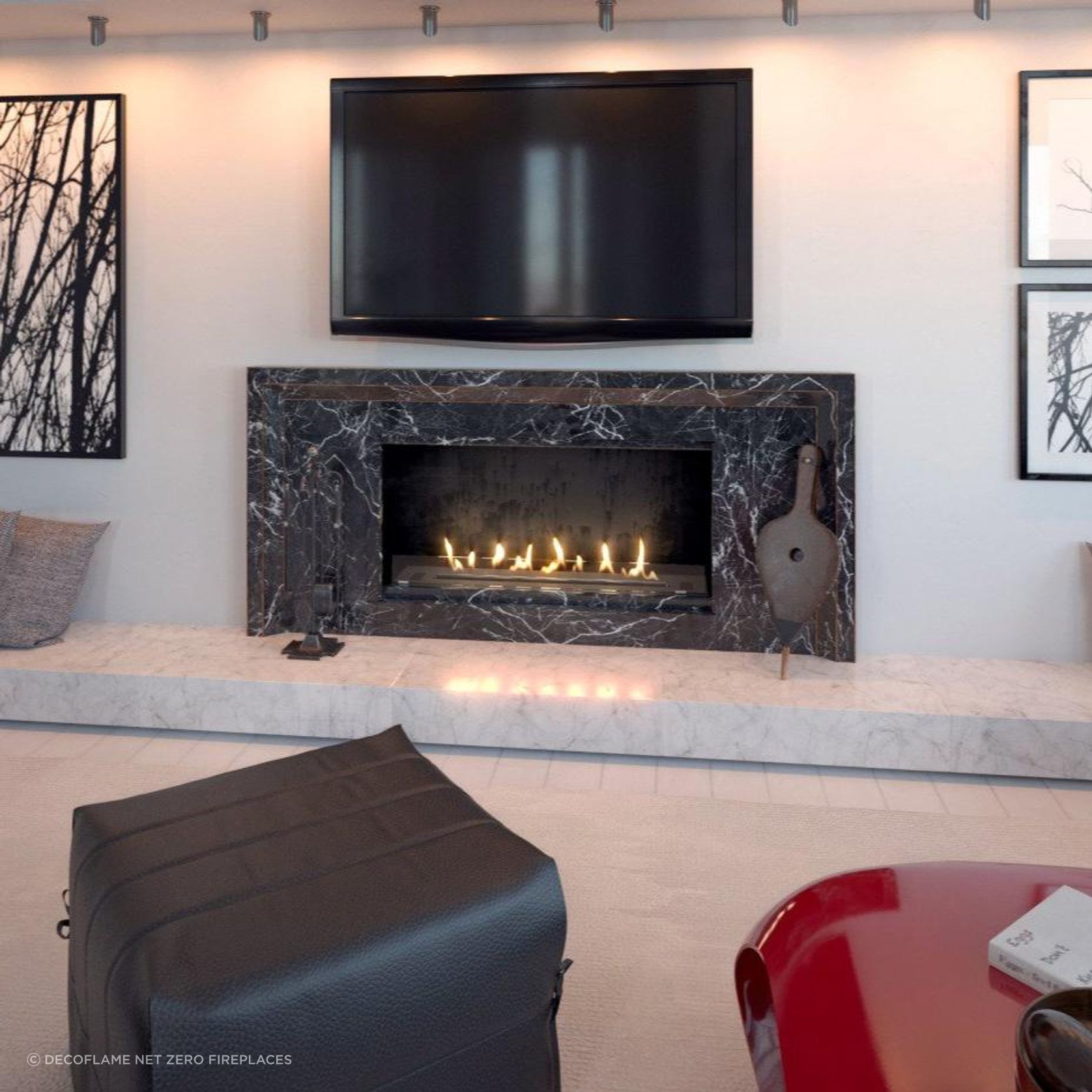 Decoflame BEV Net Zero F3 Fireplace Insert 20.5hr Burn gallery detail image