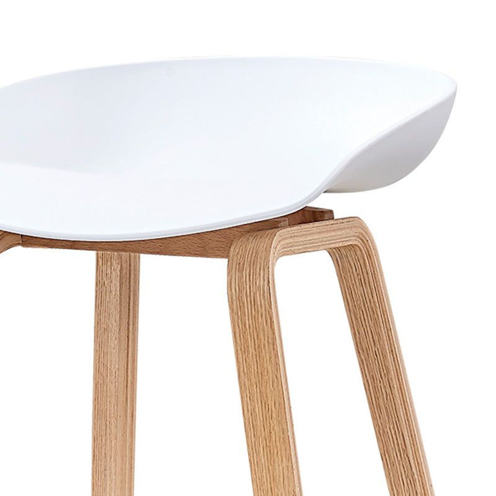 NORTE Bar Stool - Natural & White gallery detail image