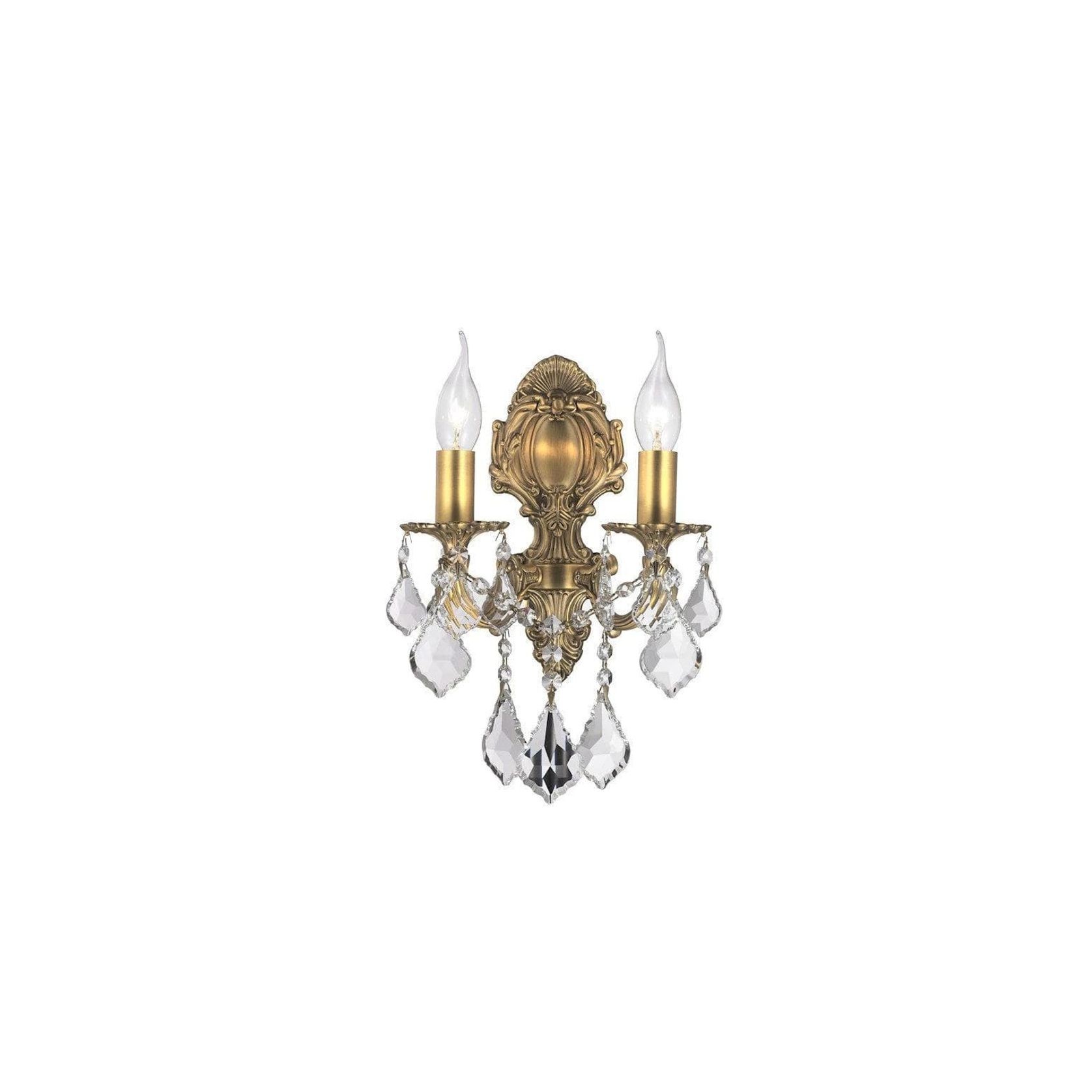 Americana 2 Light Wall Sconce - Victorian - Brass Finish gallery detail image