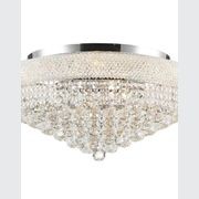 Royal Empress Flush Mount Basket Chandelier - Chrome - W:60cm gallery detail image