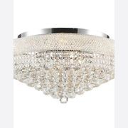 Royal Empress Flush Mount Basket Chandelier - Chrome - W:60cm gallery detail image