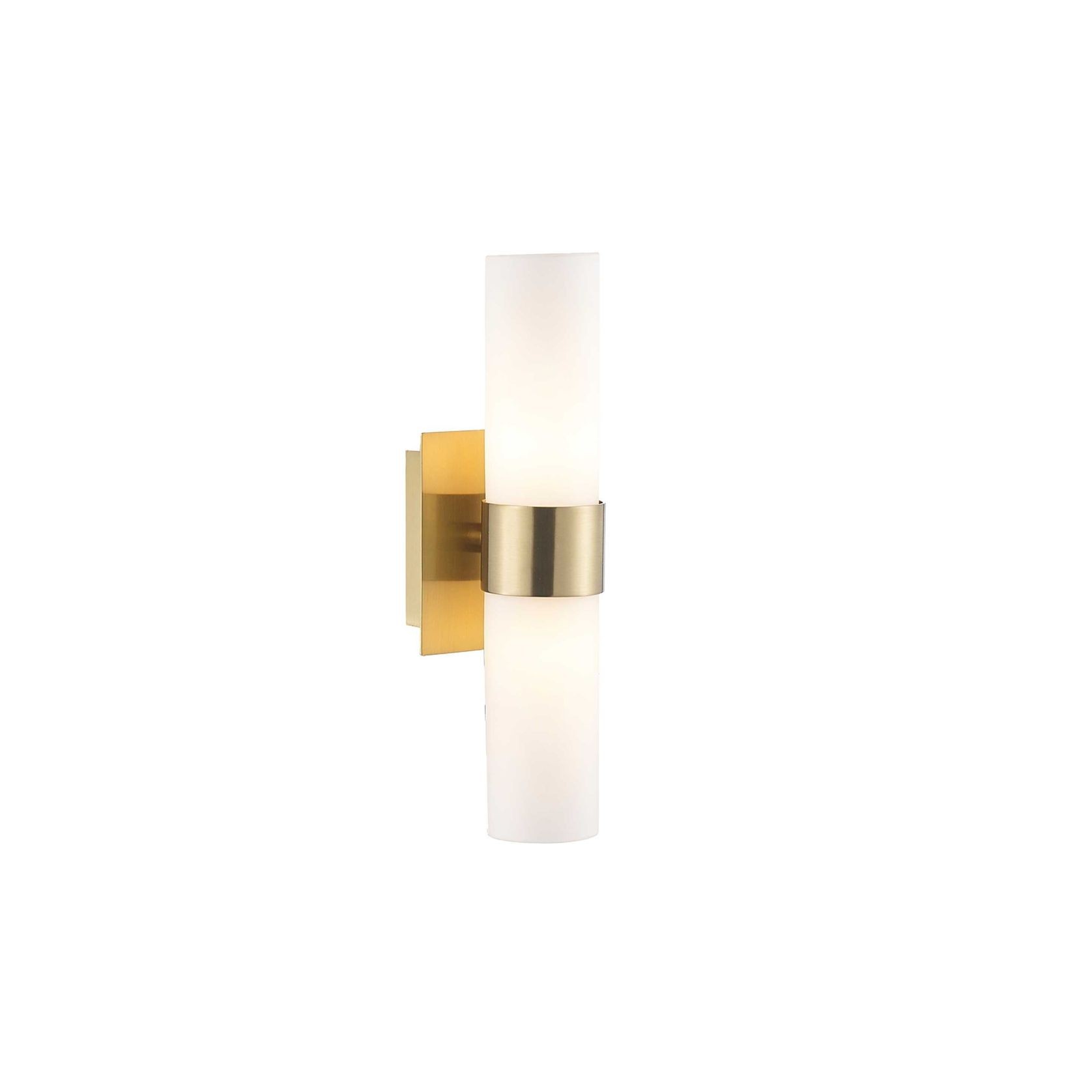 Provincial Collection Wall Sconce - Frosted Glass - Brass Finish - H:25cm gallery detail image