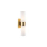 Provincial Collection Wall Sconce – Brass Finish with Frosted Glass gallery detail image