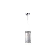 Modular Single Light Pendant – Round - Chrome - H:25cm gallery detail image