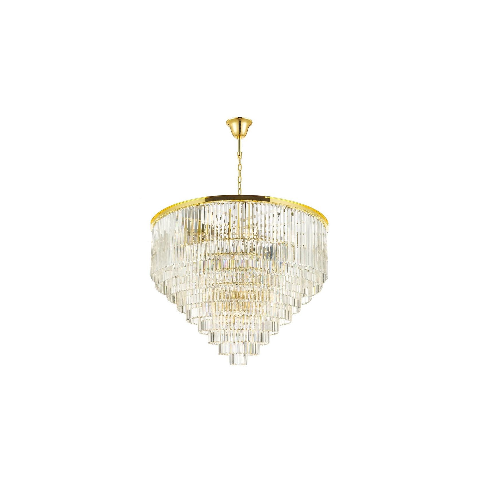 Odeon (Oasis) Chandelier- Large 9 Layer - Gold Finish - W:130cm gallery detail image