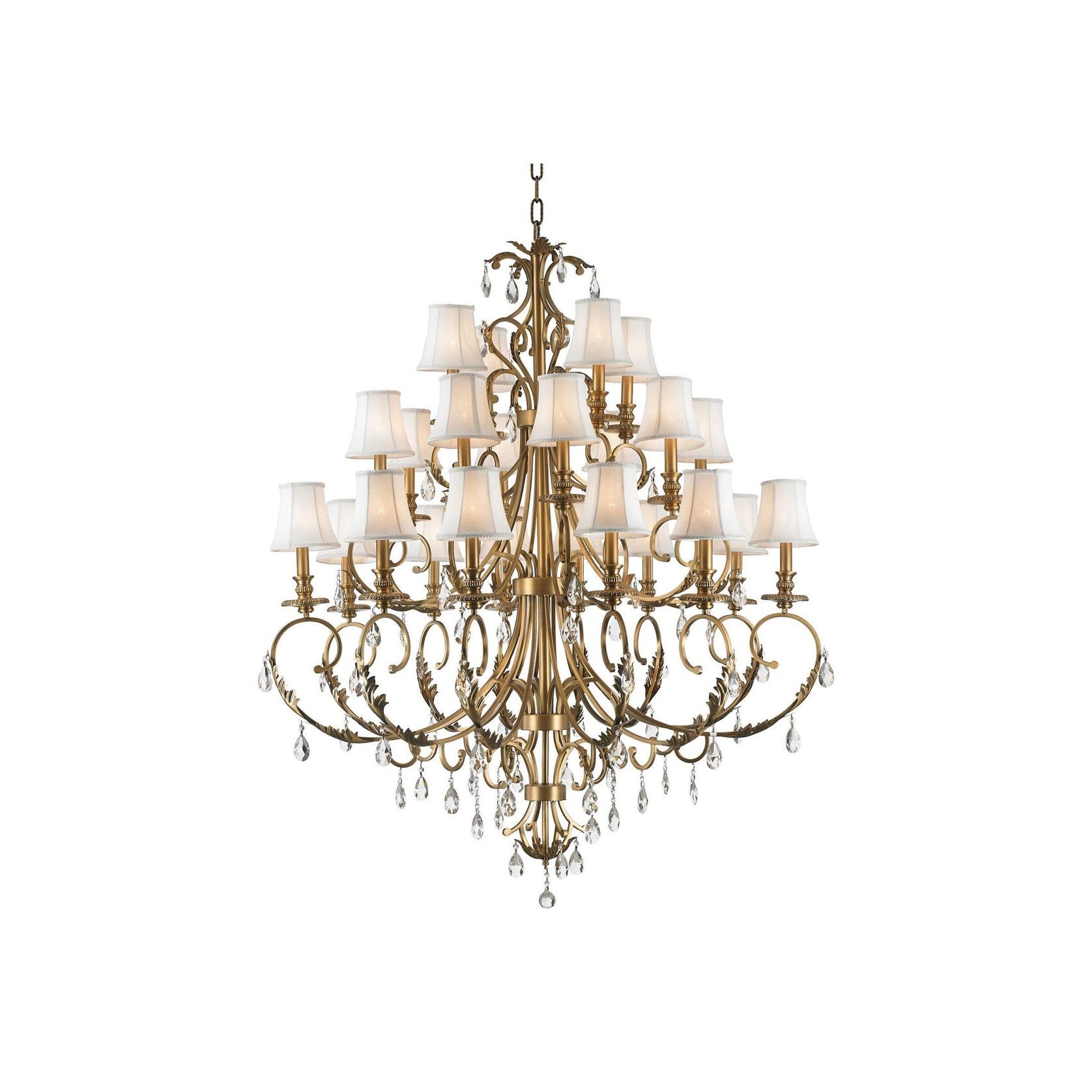 ARIA - Hampton 24 Arm Chandelier - Brass gallery detail image