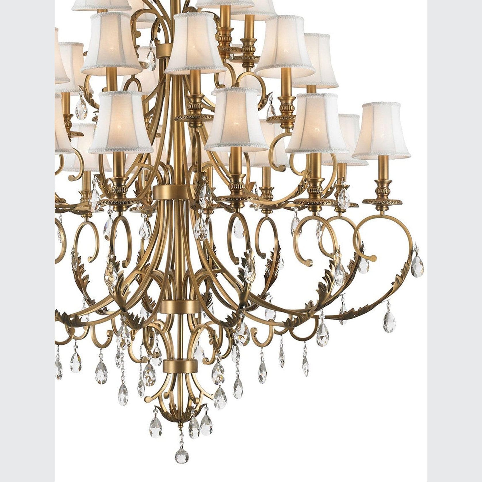 ARIA - Hampton 24 Arm Chandelier - Brass gallery detail image