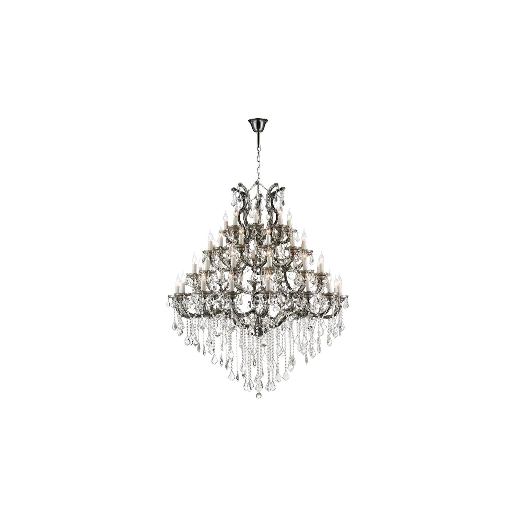 Maria Theresa Crystal Chandelier Grande - Smoke - 48 Light gallery detail image