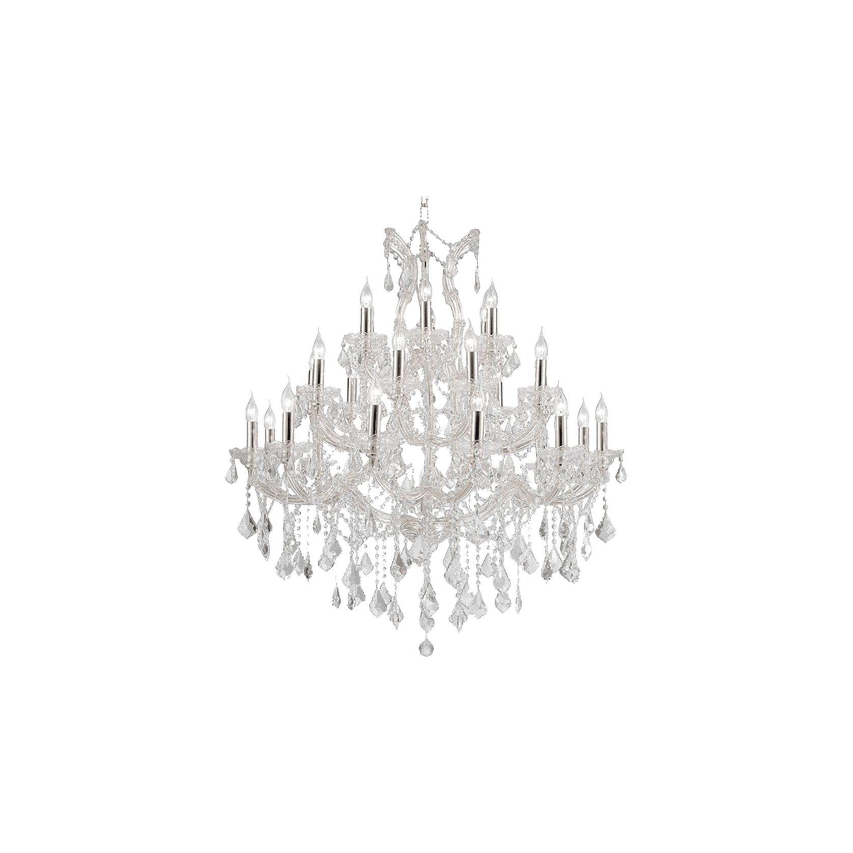 Maria Theresa Crystal Chandelier Grande 28 Light - Chrome gallery detail image